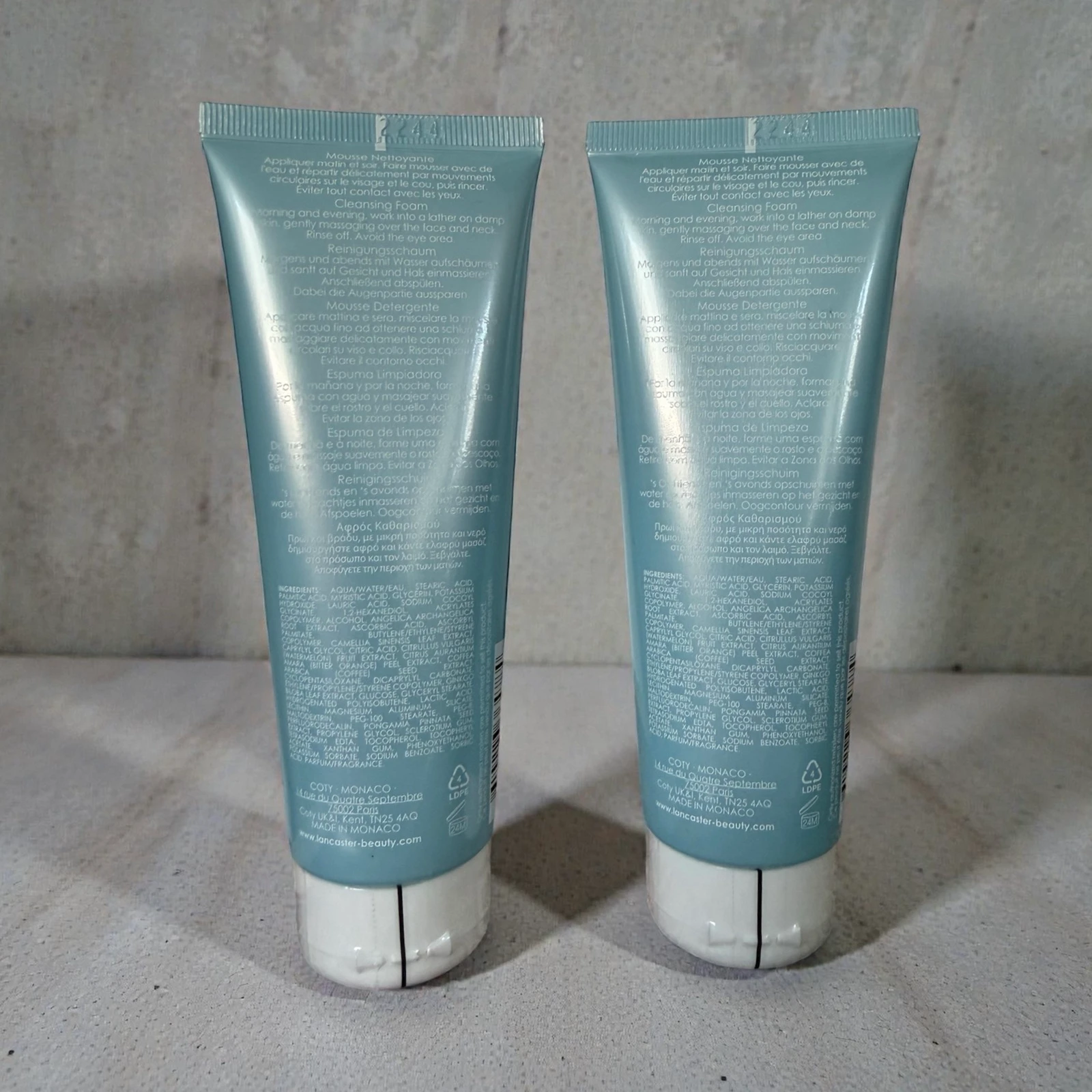 Lote de 2 mousse de limpeza detoxificante Lancaster 125 ml – photo 2